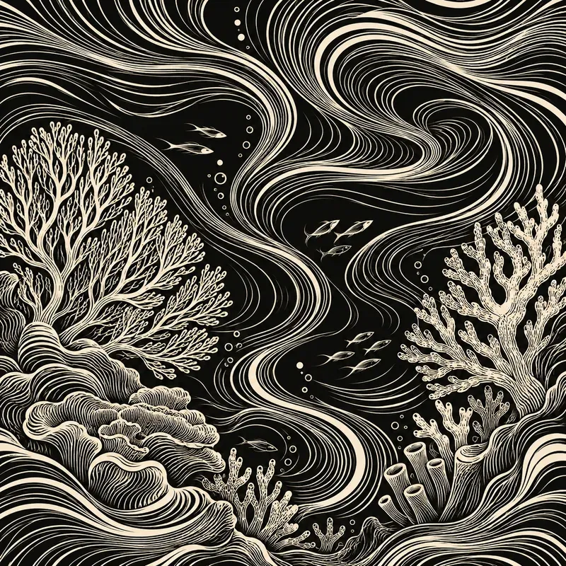 Flowing Contour Line Art