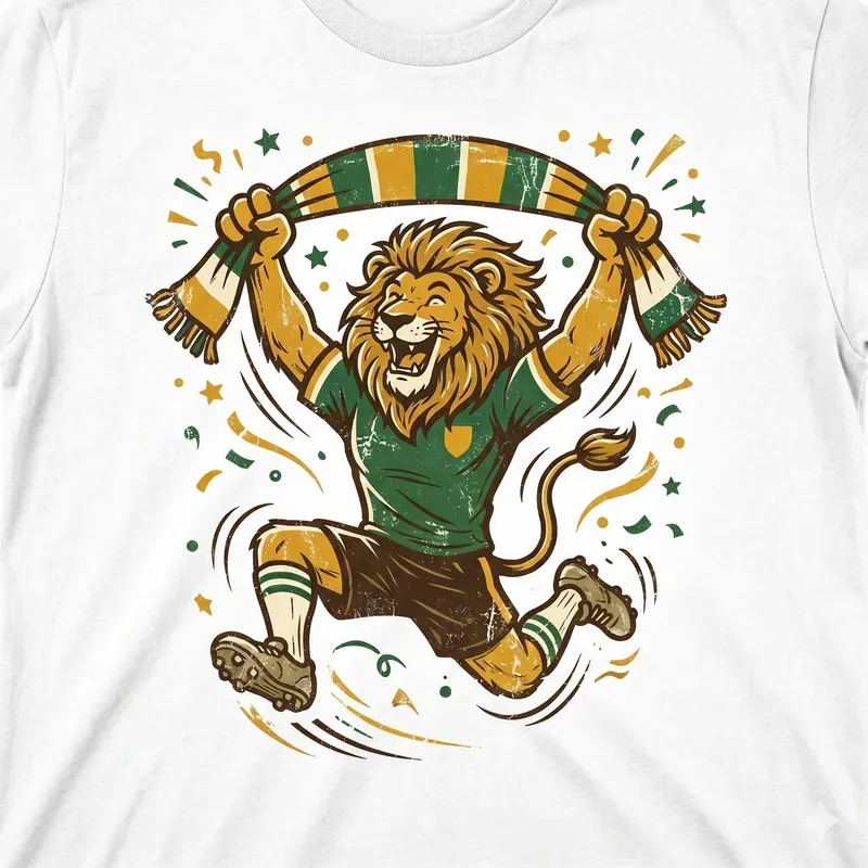 Vintage Soccer Supporter Mascots