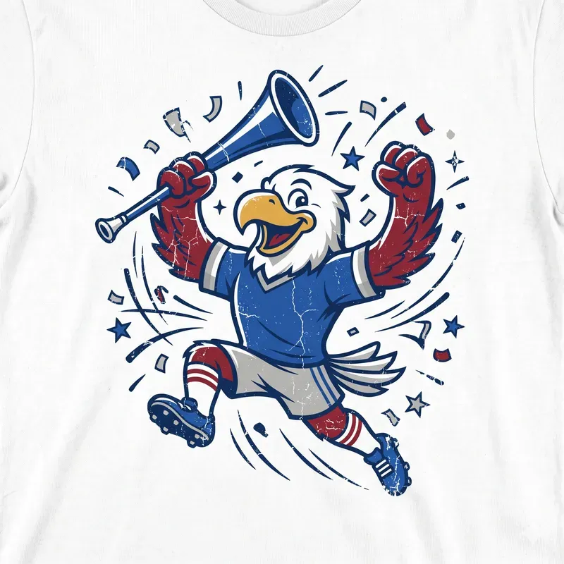 Vintage Soccer Supporter Mascots