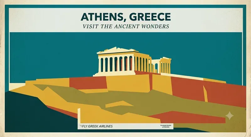 Vintage Midcentury Destination Art