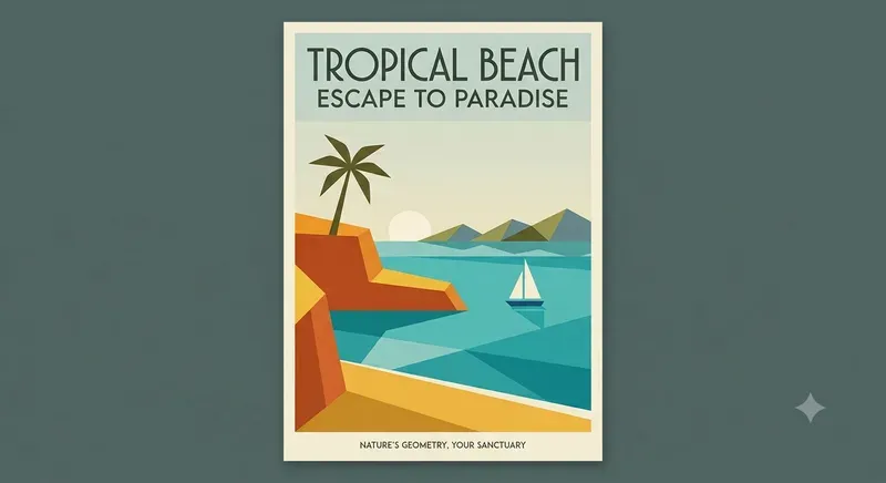 Vintage Midcentury Destination Art