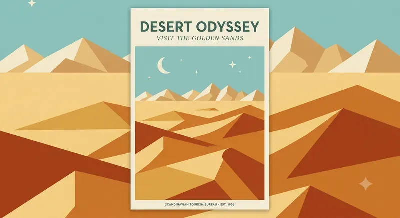 Vintage Midcentury Destination Art