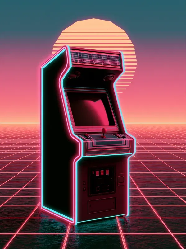 Retro 80s Synthwave Grid Posters