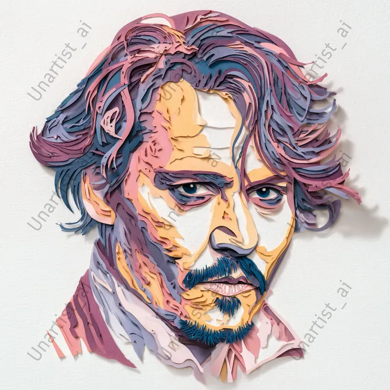 Famous Person Paper Cut Portraits