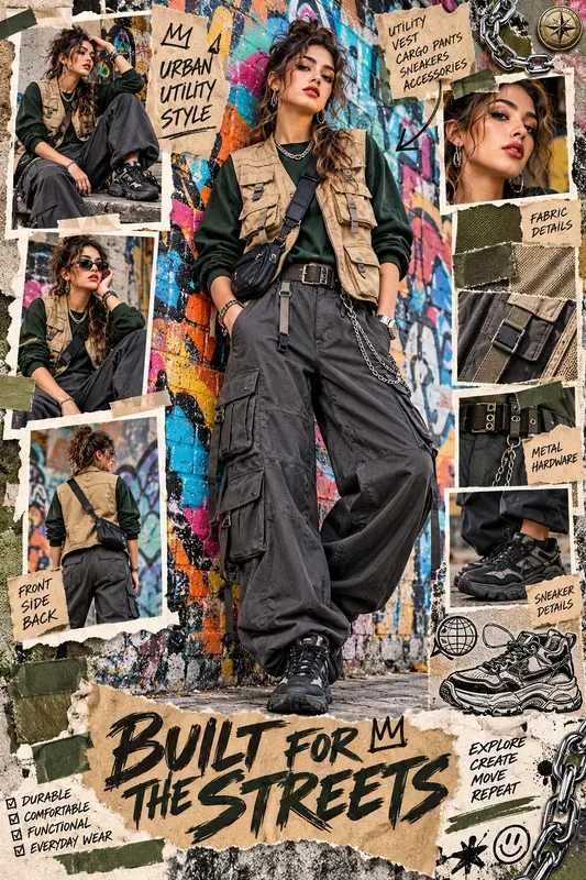 Urban Streetwear Editorial Collages