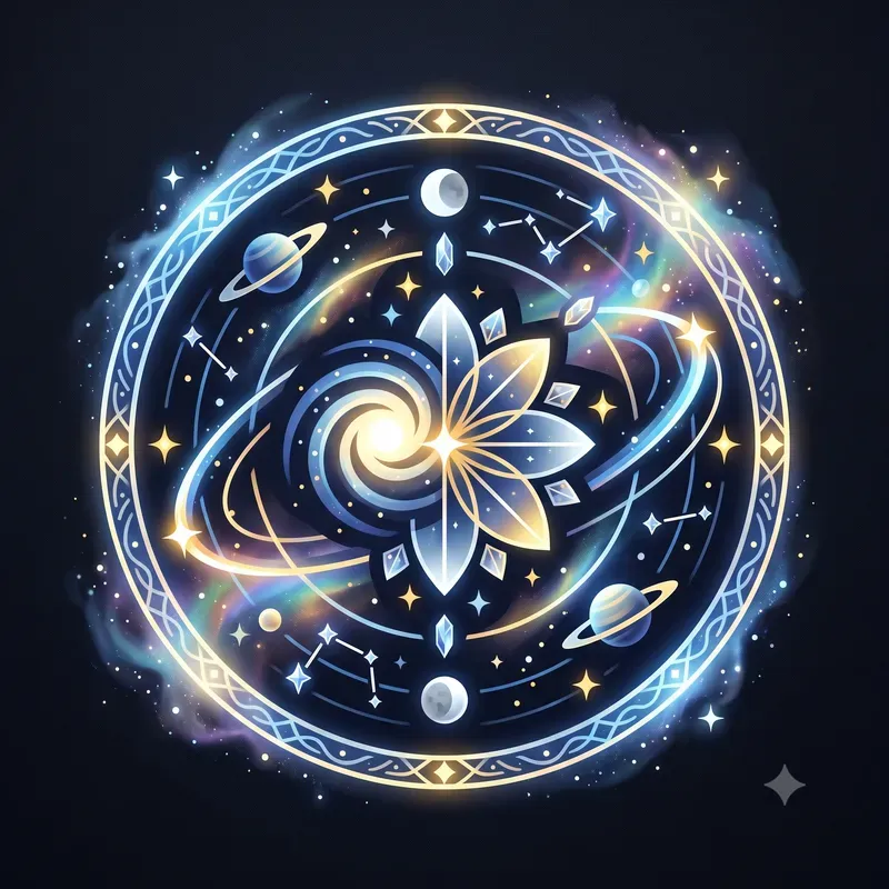 Modern Glowing Cosmos Emblems