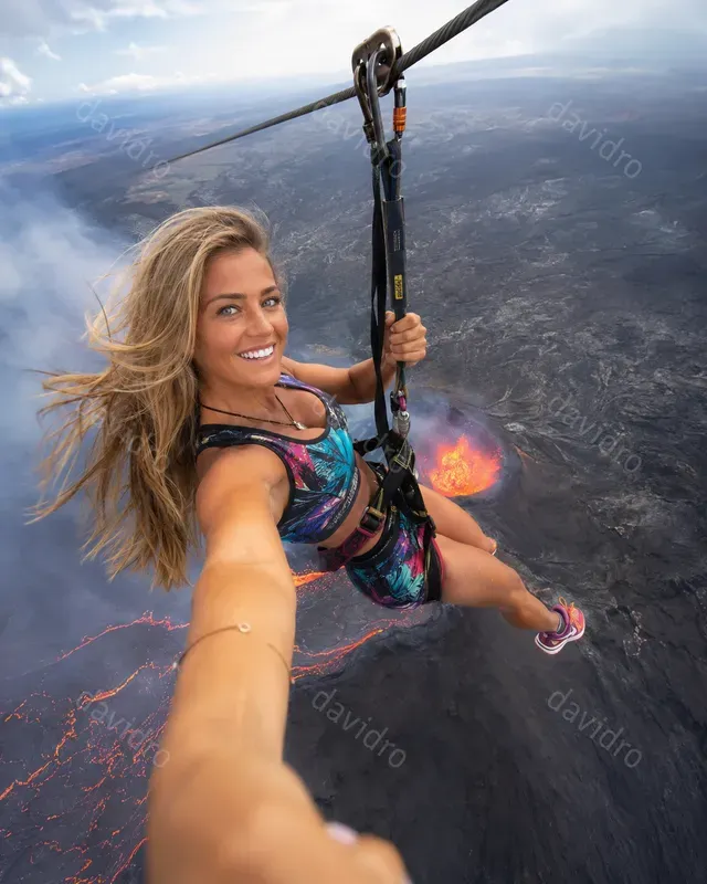 Zipline Influencer Selfies