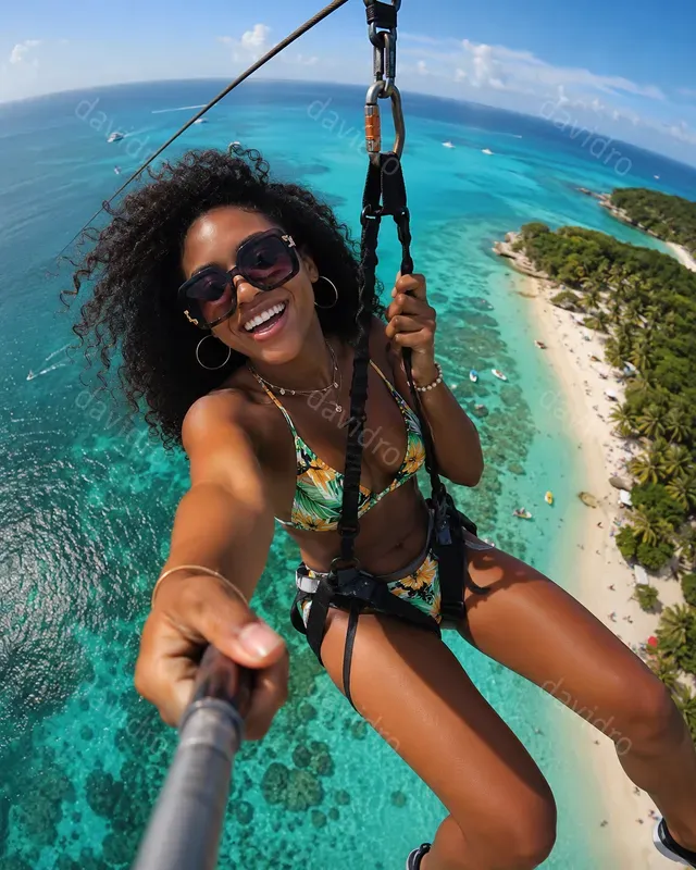 Zipline Influencer Selfies