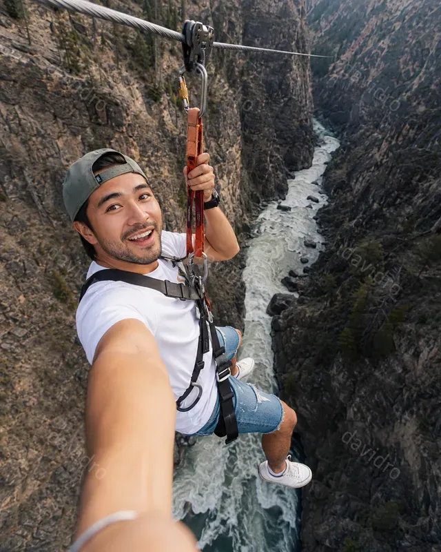 Zipline Influencer Selfies