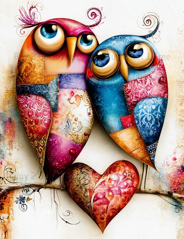 Whimsical Couple Love Junk Journals
