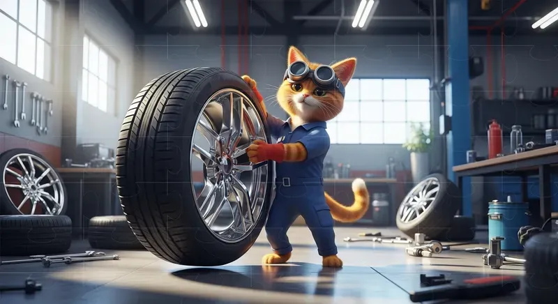 Anthropomorphic 3D Cat Scenes