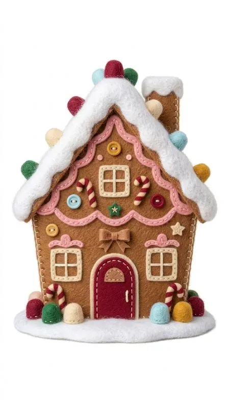 Cozy Felt Cute Colorful Christmas Cliparts