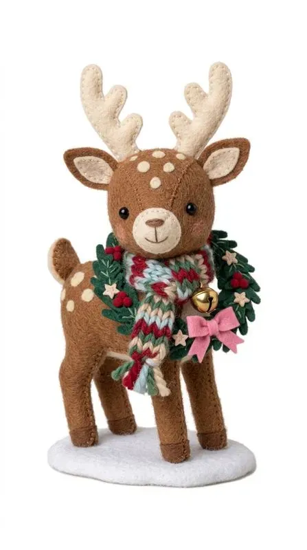 Cozy Felt Cute Colorful Christmas Cliparts