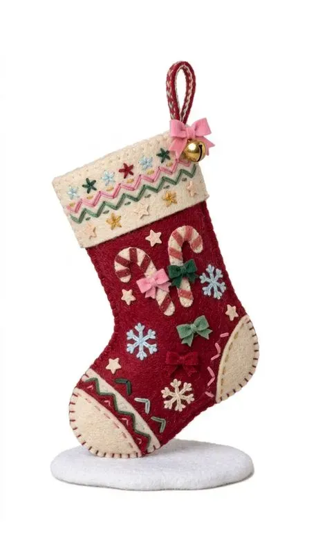 Cozy Felt Cute Colorful Christmas Cliparts