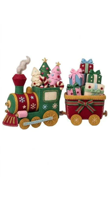 Cozy Felt Cute Colorful Christmas Cliparts