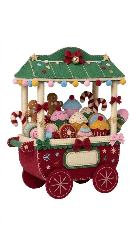 Cozy Felt Cute Colorful Christmas Cliparts