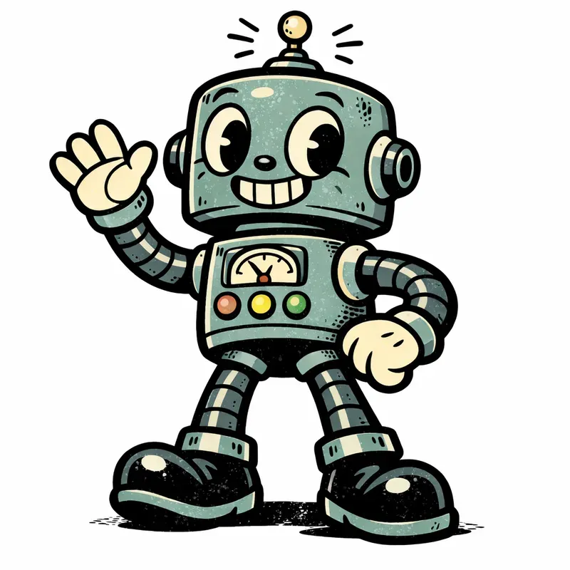 Retro 1950s Rubber Hose Mascot Creators