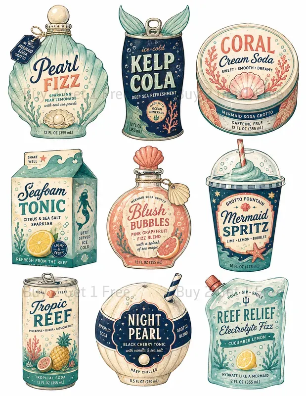 Western Retro Food Packaging Ephemera