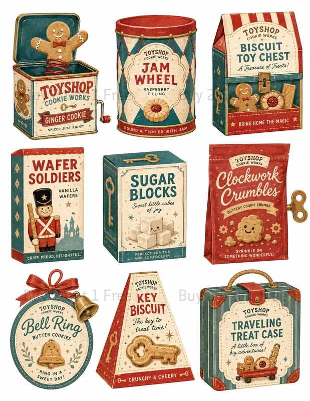 Western Retro Food Packaging Ephemera