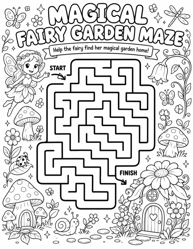 Maze Coloring Adventures Images