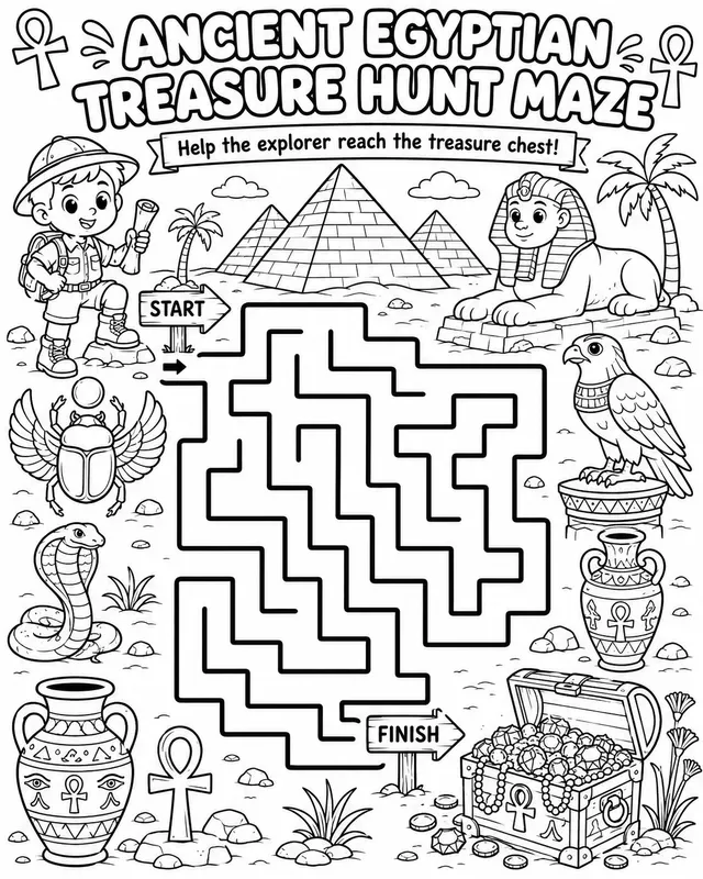 Maze Coloring Adventures Images
