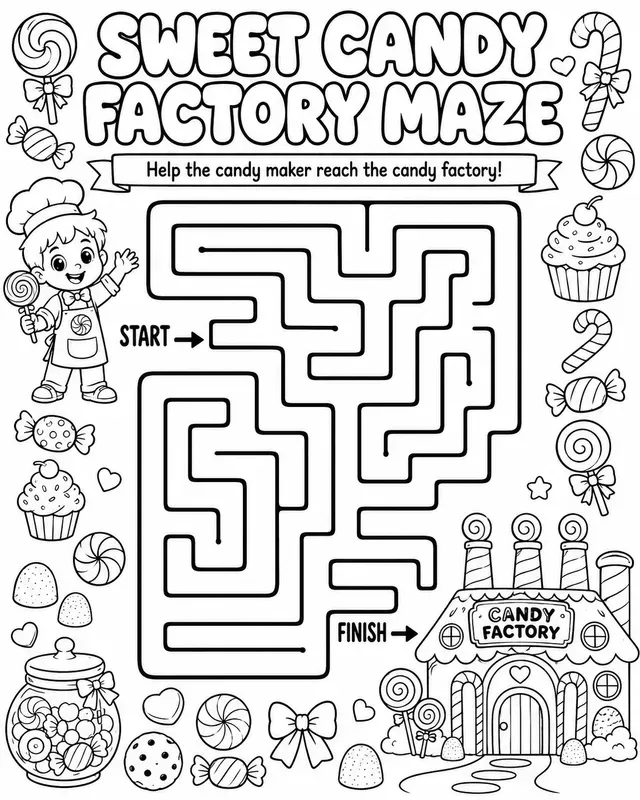 Maze Coloring Adventures Images