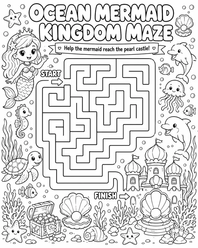 Maze Coloring Adventures Images