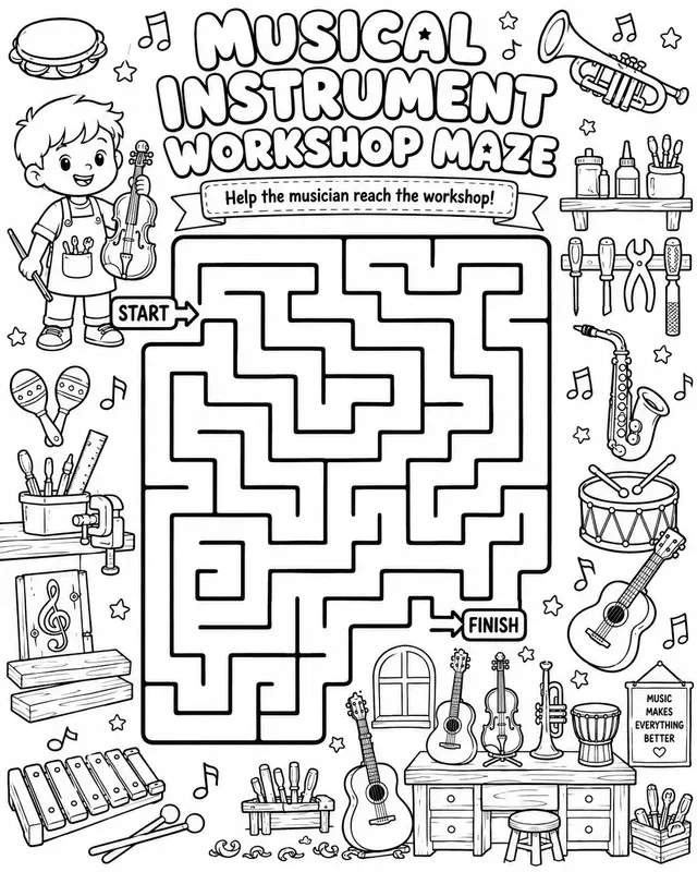 Maze Coloring Adventures Images