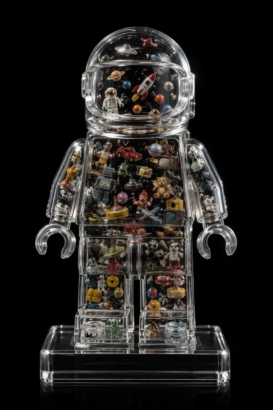 Crystal Lego Memory Figures