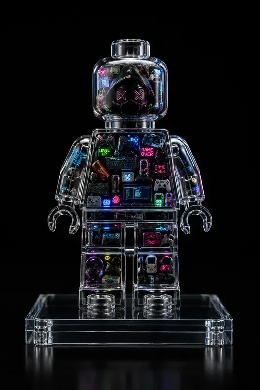 Crystal Lego Memory Figures
