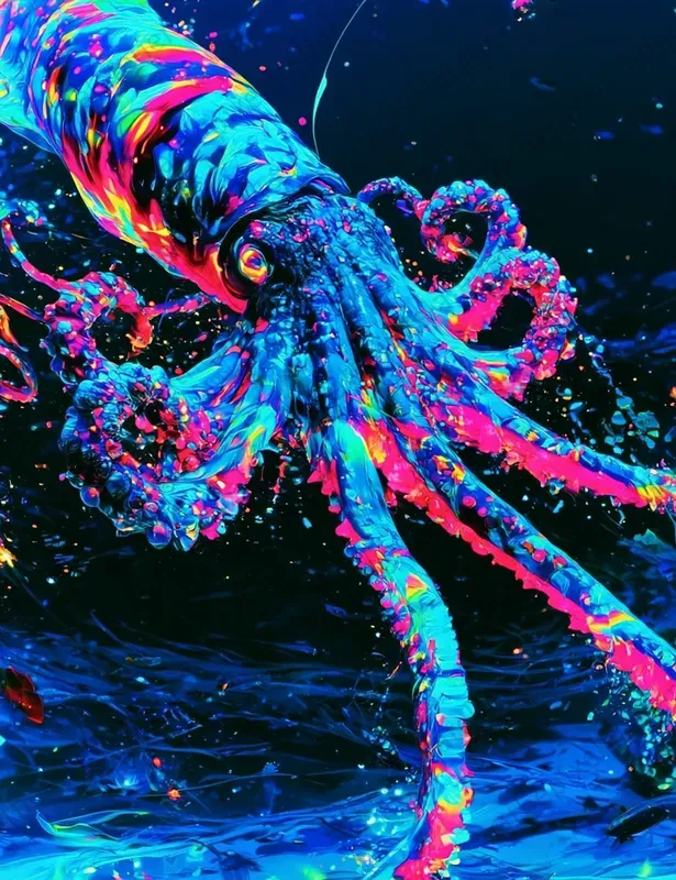 Prismatic Deep Sea Creatures