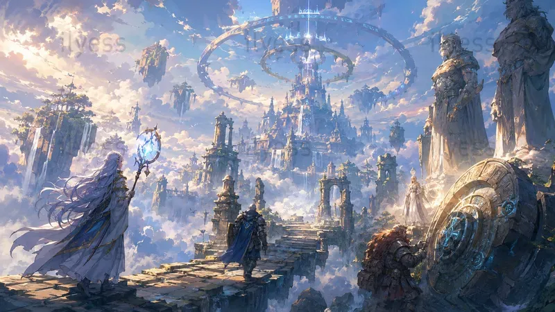 Cinematic Fantasy Anime Key Art