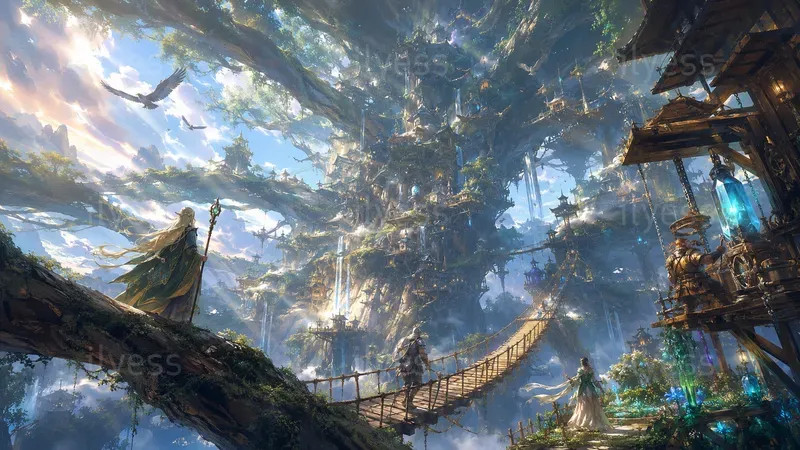 Cinematic Fantasy Anime Key Art