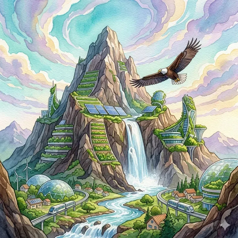 Pro Solarpunk Ultra HD Watercolors