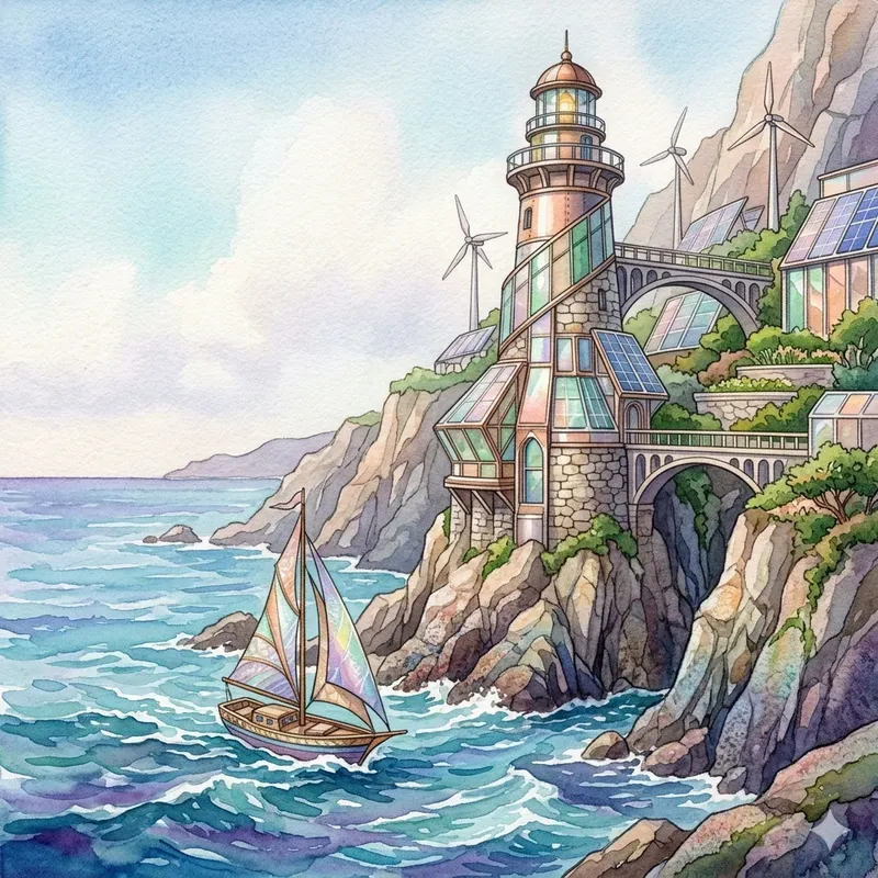 Pro Solarpunk Ultra HD Watercolors