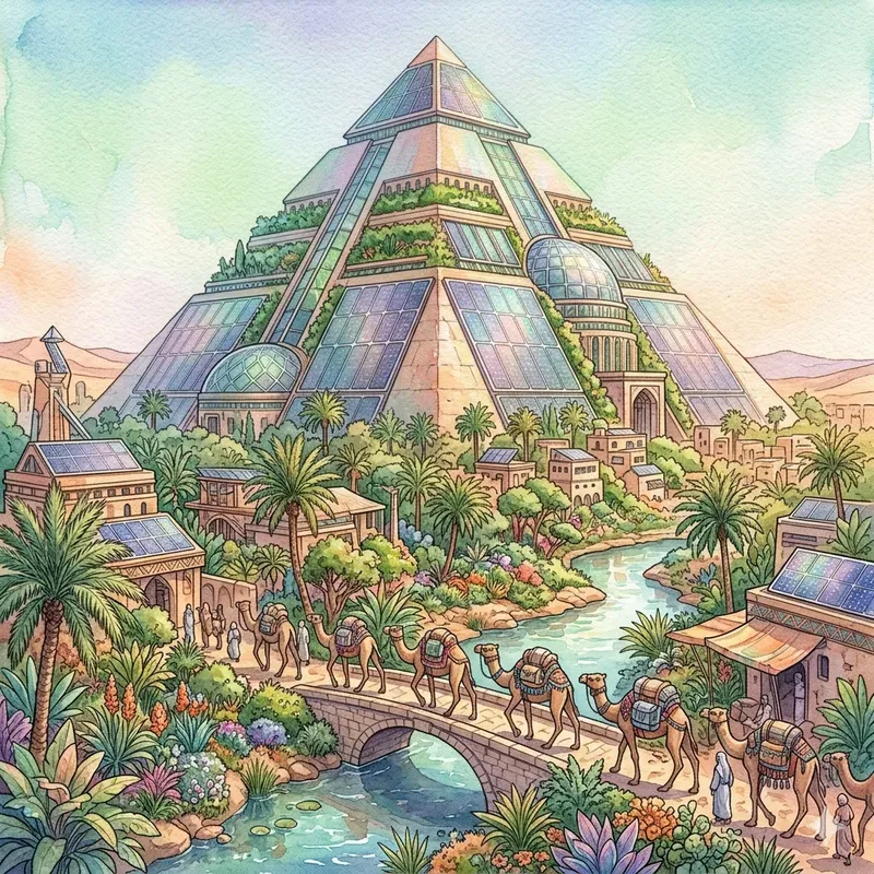 Pro Solarpunk Ultra HD Watercolors