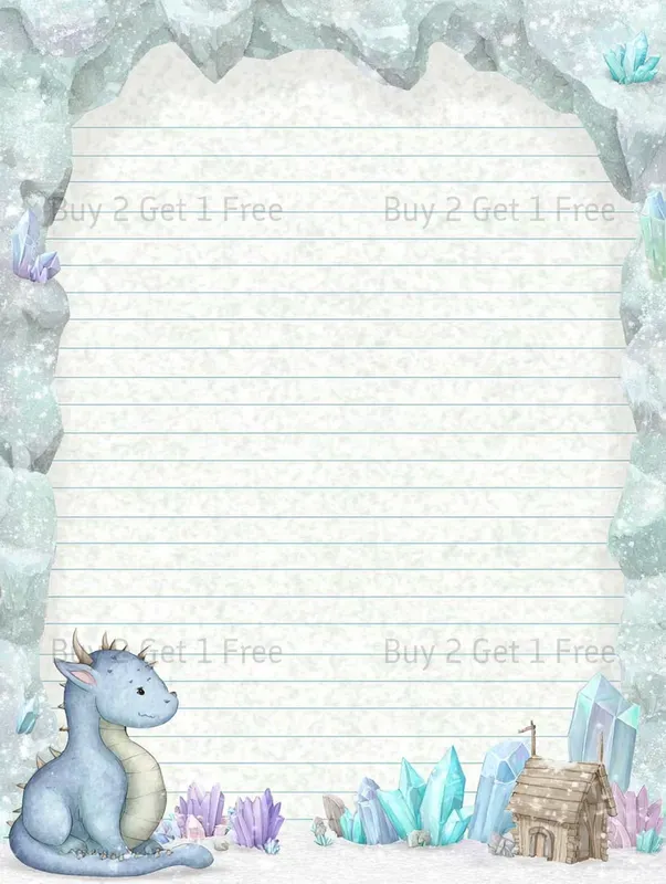 Fairytale Dragon Plain Papers