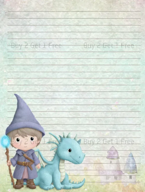 Fairytale Dragon Plain Papers