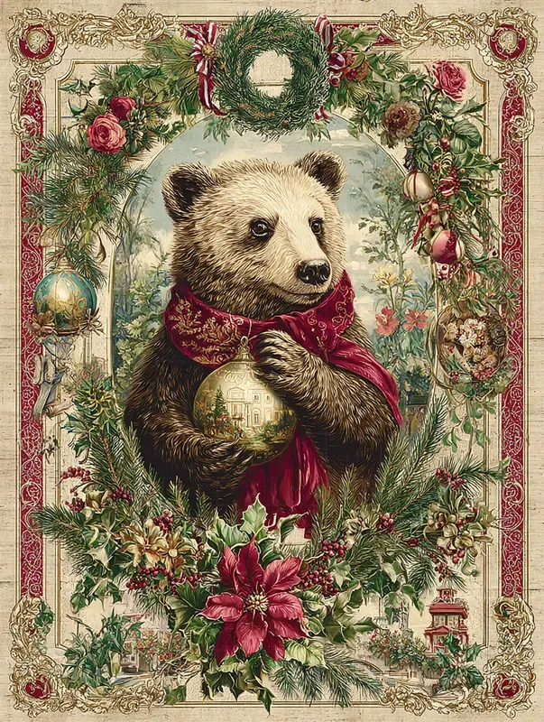 Vintage Christmas Junk Journal Charms