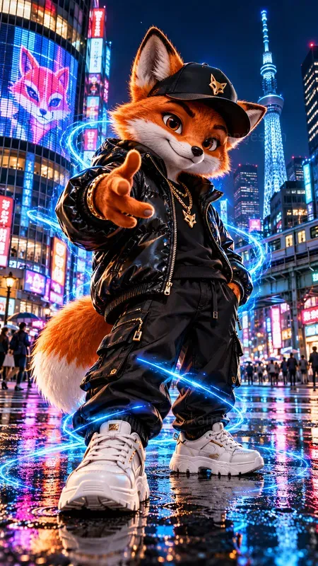 Cosmic Streetwear Animal Characters