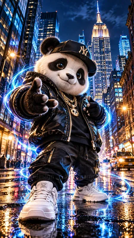 Cosmic Streetwear Animal Characters