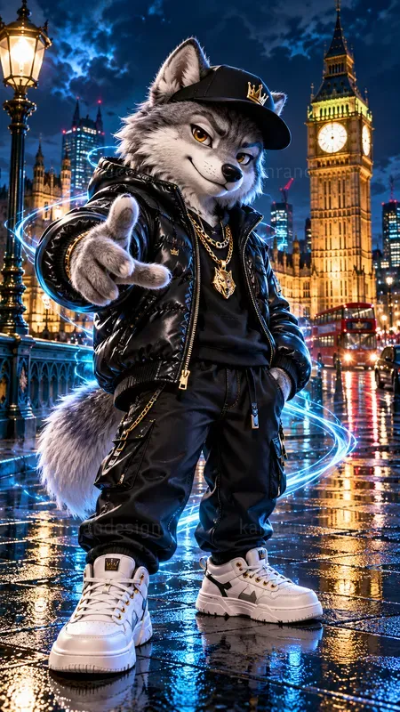Cosmic Streetwear Animal Characters