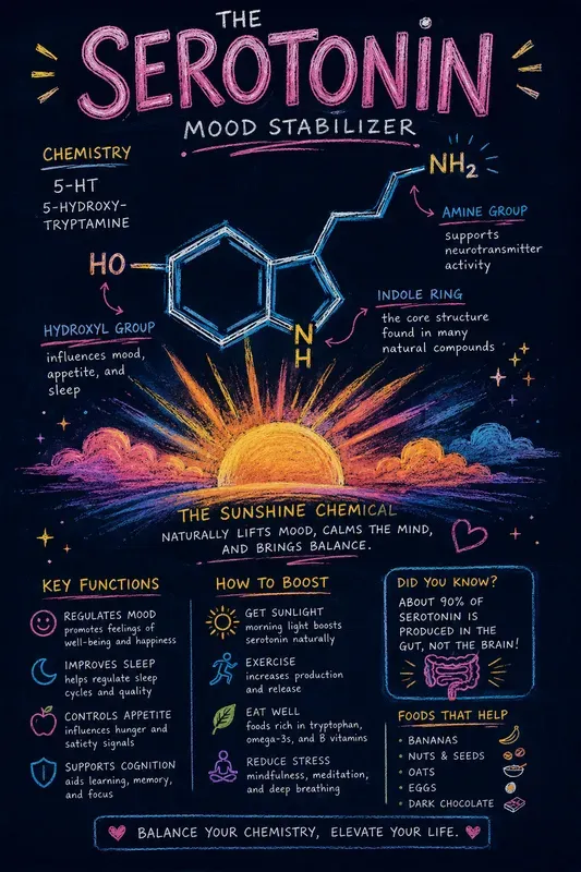 Vibrant Wellness Neurotransmitter Art