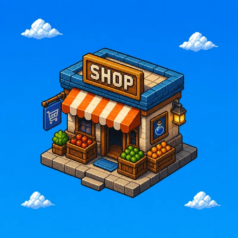 Vibrant 3D Pixel Art Game Assets