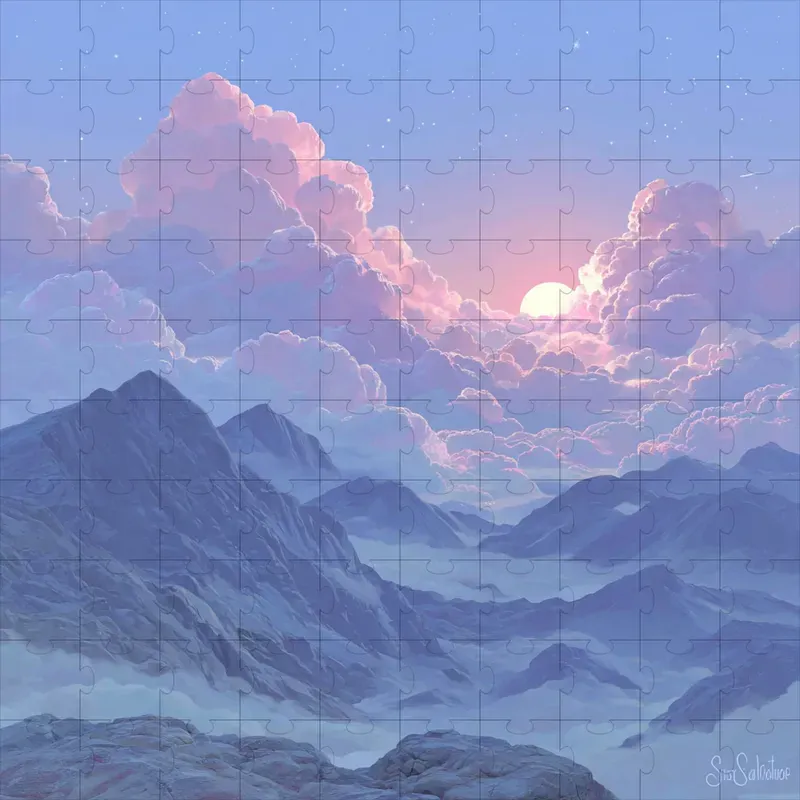 Gouache Dreamy Pastel Twilight Calms