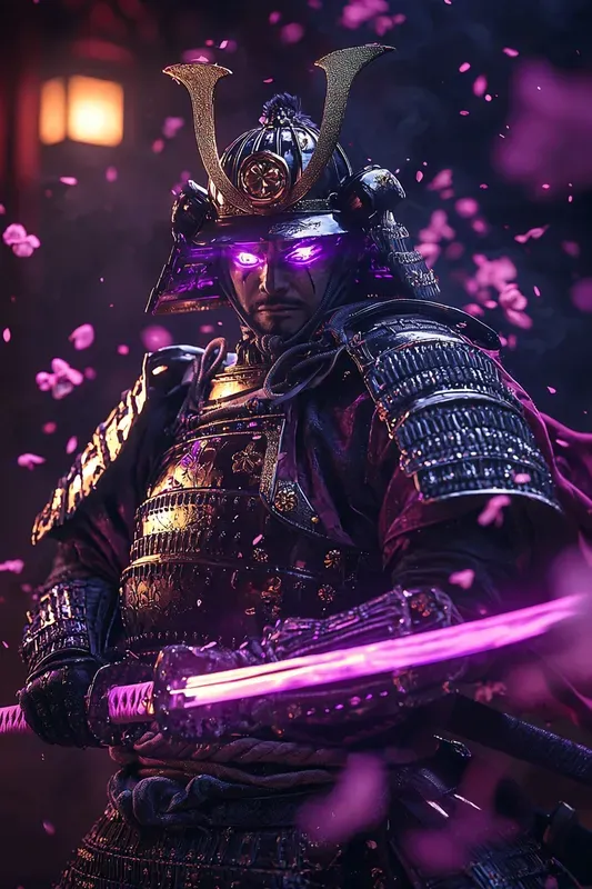 Edo Circuit Ronin Cyberpunk Samurai