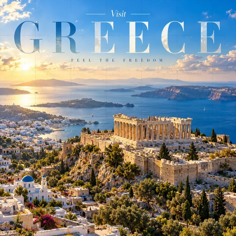 Luxury Aerial Travel Destination Posters