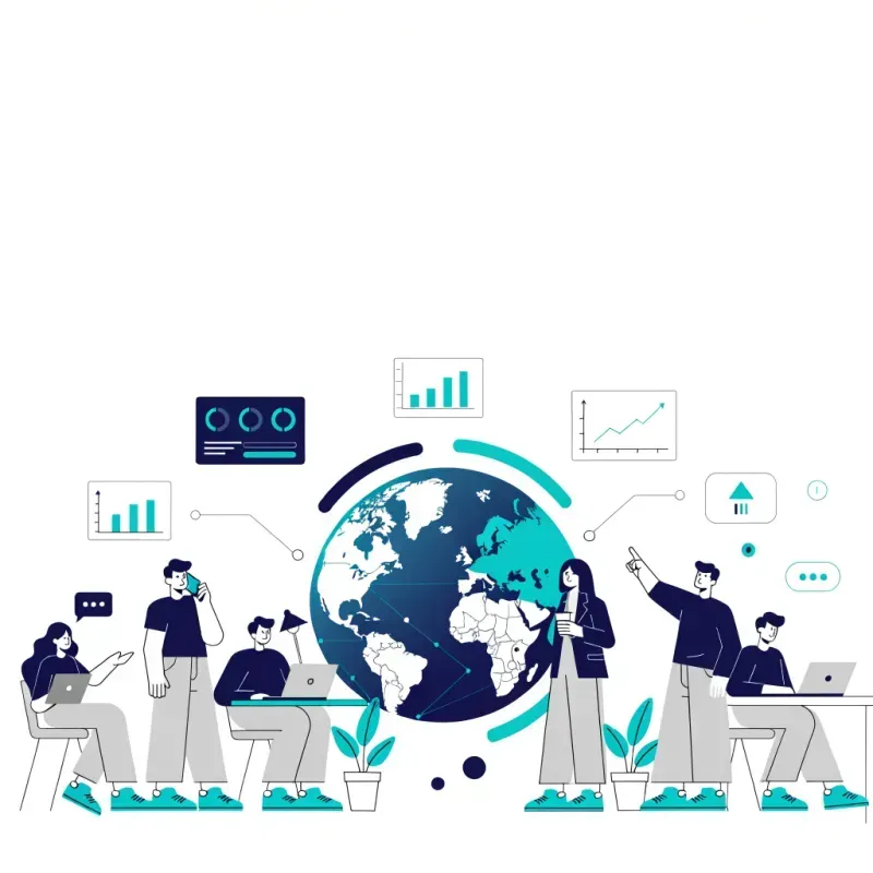 Modern Corporate B2b Vector Illustrations