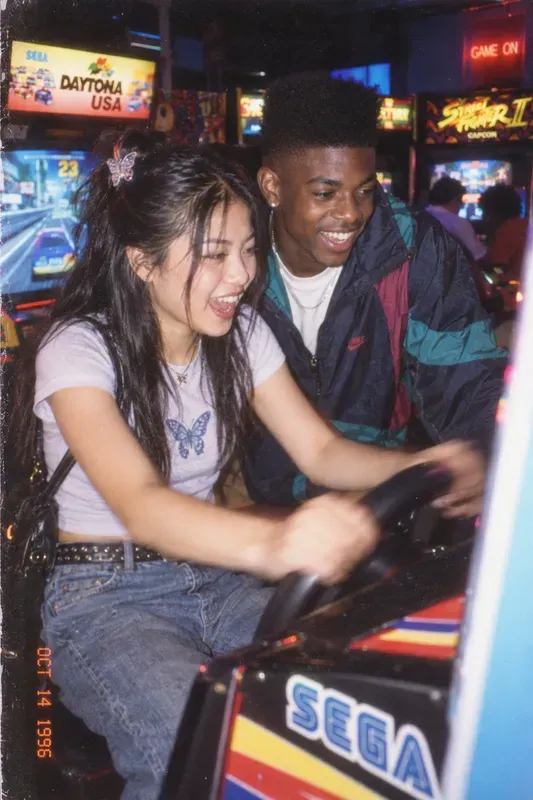 90s Couple Date Night Photos