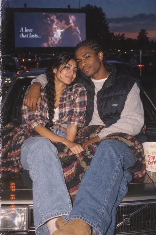90s Couple Date Night Photos